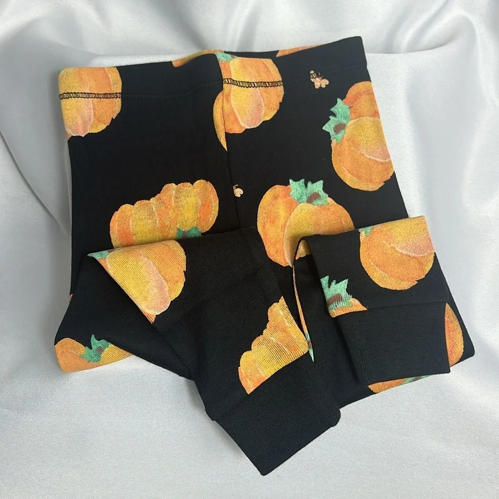 Burt’s Bees Baby Midnight Pumpkin Organic Pjs Set Cotton Size 12 Months Fall - Picture 8 of 9